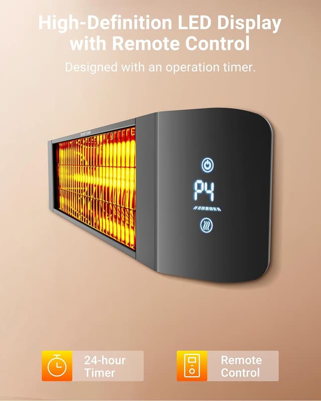 Thumbnail 3 de Pasapair Electric Patio Heater: Smart Infrared with App Control