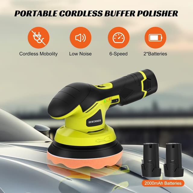 Thumbnail 2 de DEWINNER Cordless Car Polisher Kit
