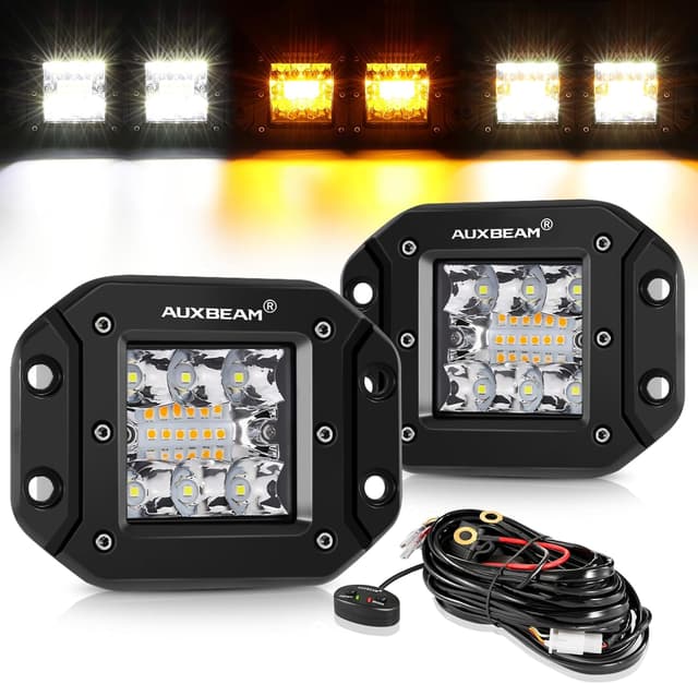 Detalle de Auxbeam 5 Inch Flush Mount LED Light Pods 72W 🔦