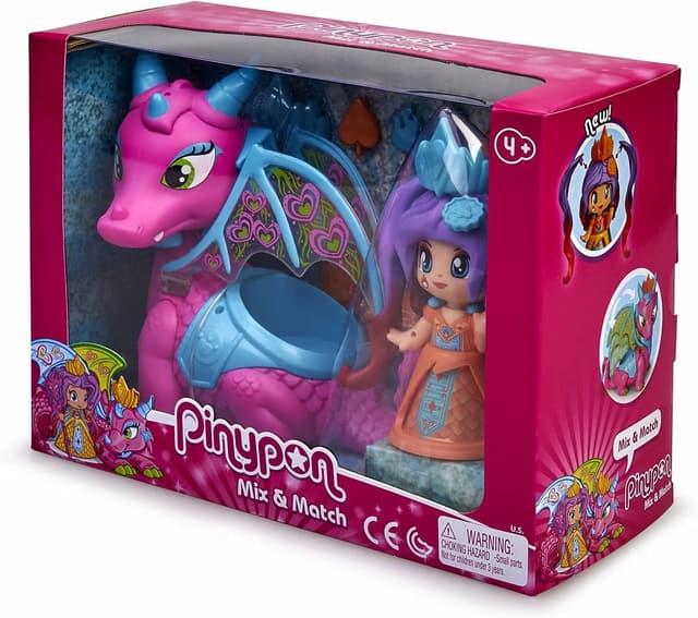 Detalle 2 de Pinypon Reina y Dragón Volador 🚀 para niñas a partir de 4 años