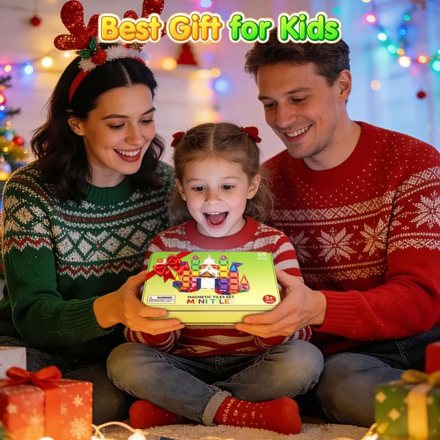 Thumbnail 5 de 65PCS Mini Travel Magnetic Tiles Set