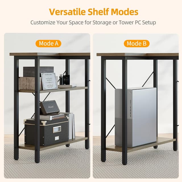 Thumbnail 3 de BEXEVUE L-förmiger Schreibtisch 100x70 cm 🖥