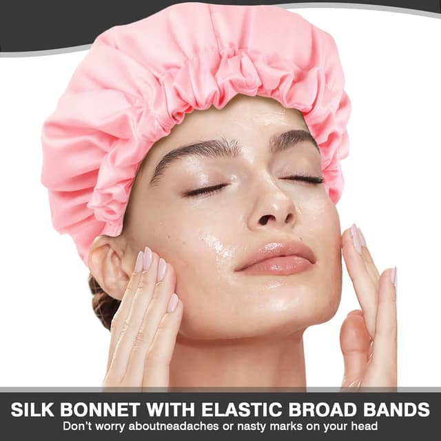 Thumbnail 6 de Seidenhaube zum Schlafen 2 Stück für lange Haare 🎀