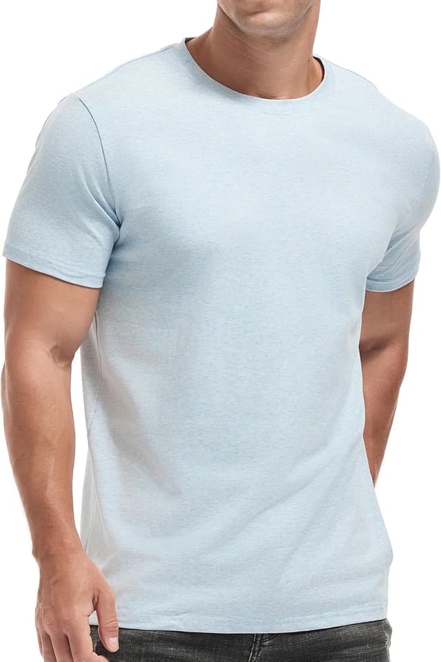 Detalle de VEIISAR Herren T-Shirt Slim Fit 2er-Set