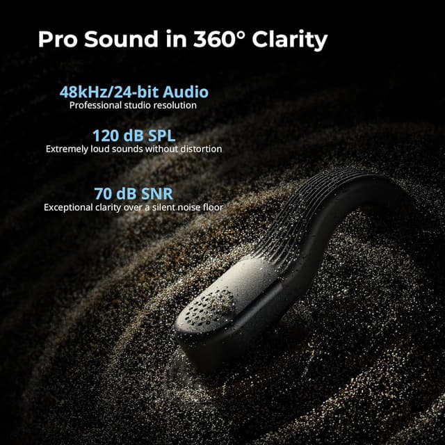 Detalle 2 de SMALLRIG Microfono Wireless S70-C2 invisibile e leggero con adattatore USB-C per smartphone e tablet