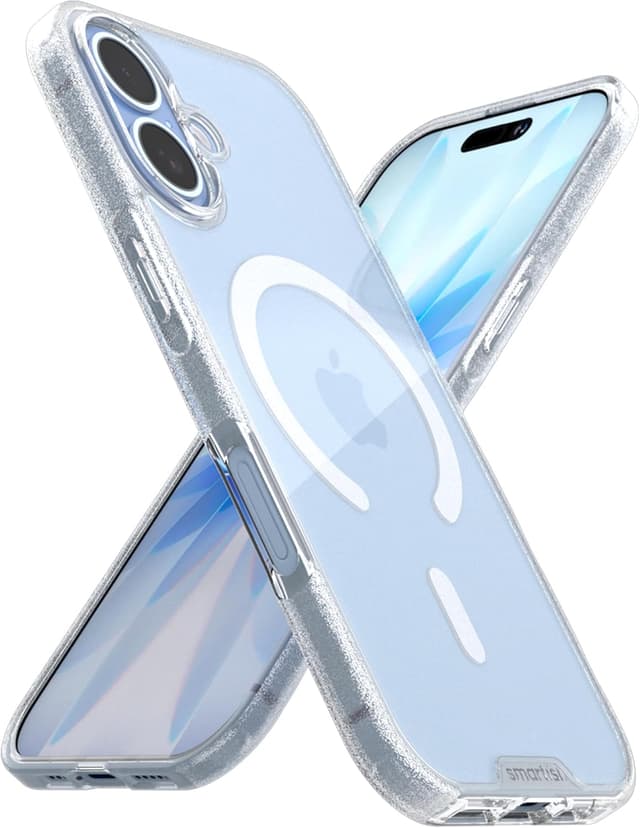 Detalle de Smartish iPhone 17 MagSafe Clear Case (Gripmunk) – Slim Anti-Yellowing Protective Cover