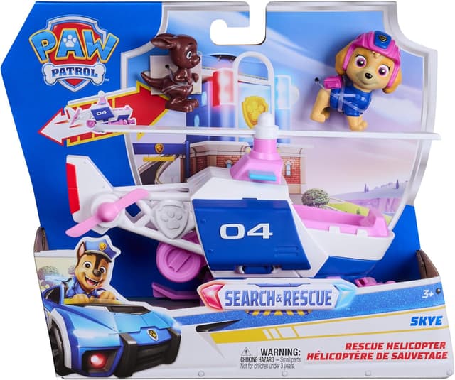 Detalle de Paw Patrol Pat Patrouille – Véhicule figurine Stella “Search & Rescue Mission” (Skye)