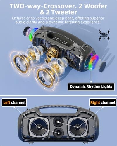 Detalle 2 de Haut-parleurs Bluetooth 200 W IP65 ⚡