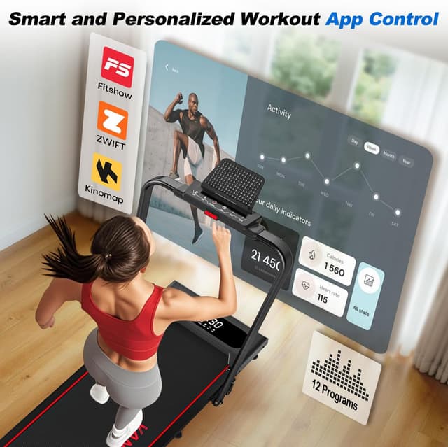 Thumbnail 6 de 6 in 1 Folding Treadmill 2.75HP 350LBS