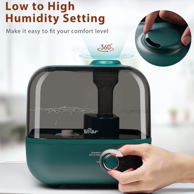 Thumbnail 5 de BEAR Umidificatore 5L ultra silenzioso 28 dB per casa e piante