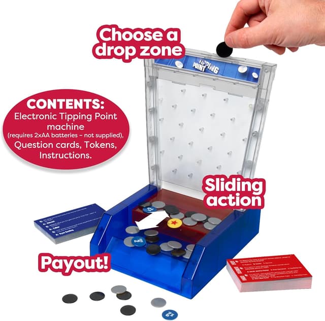 Detalle 2 de IDEAL Tipping Point board game with electronic Tipping Point machine (Ages 10+, for 3+ players)