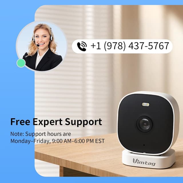 Detalle 2 de VIMTAG 2.5K Outdoor/Indoor Security Cameras (2-Pack) with Light/Siren, 2-Way Audio, and Color Night Vision