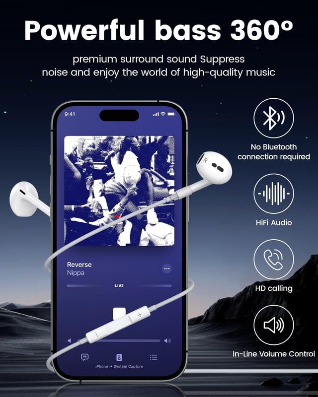 Thumbnail 2 de Luregirl Kopfhörer Kabelgebunden 2er Pack