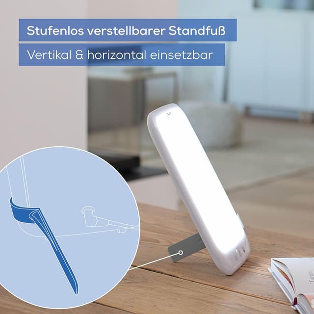 Detalle de Beurer TL 35 Tageslichtlampe (10.000 Lux) mit SunLike LED, 3 Farbtemperaturen und Dimmer