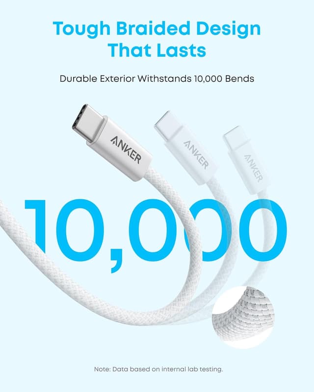 Detalle de Anker Zolo USB-A to USB-C 1 m cable