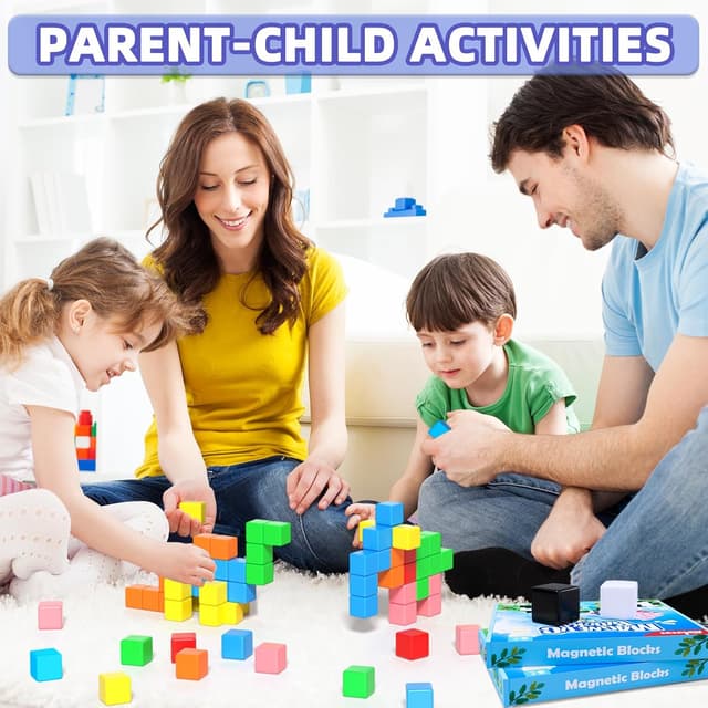 Thumbnail 5 de Apluses Magnetic Blocks magnetic building set for ages 3+