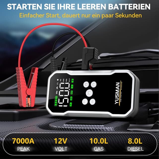 Thumbnail 1 de YUSMAN Starthilfe Powerbank 15800 mAh