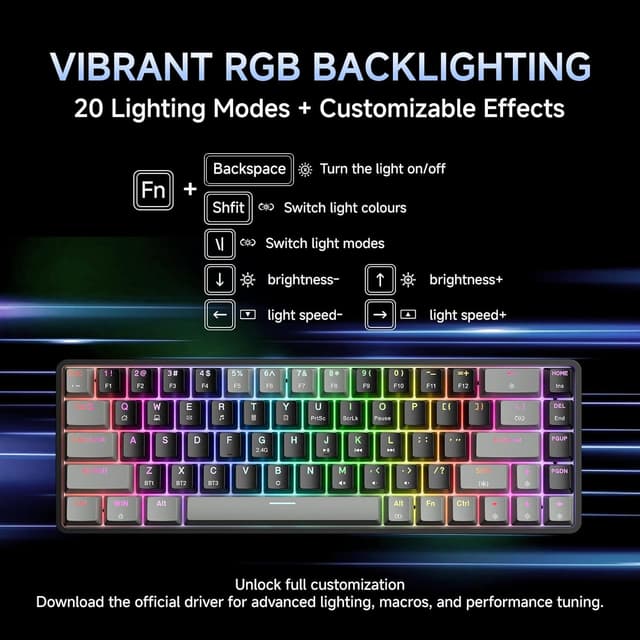 Thumbnail 6 de Dierya DK68 tastiera gaming 60% ⌨