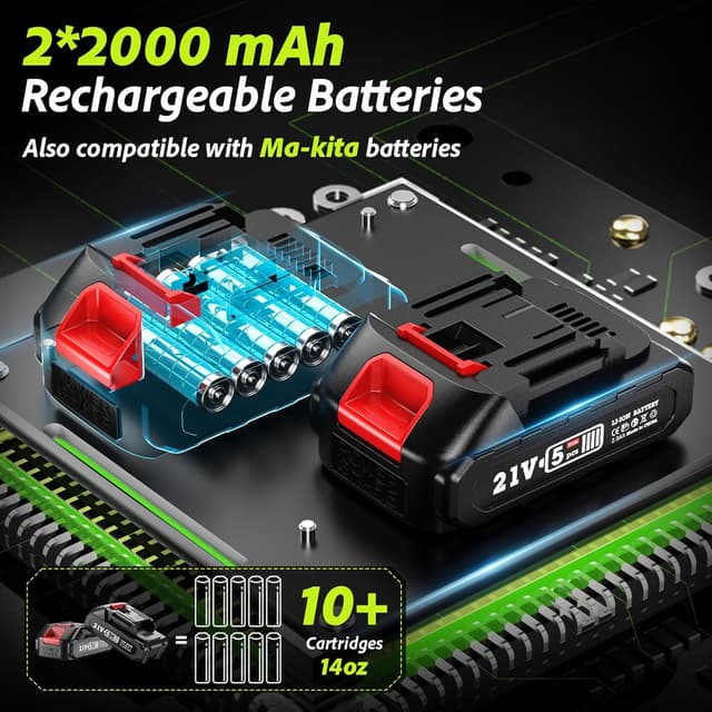 Thumbnail 3 de TaskStar Ingrassatore a Batteria 10000 PSI