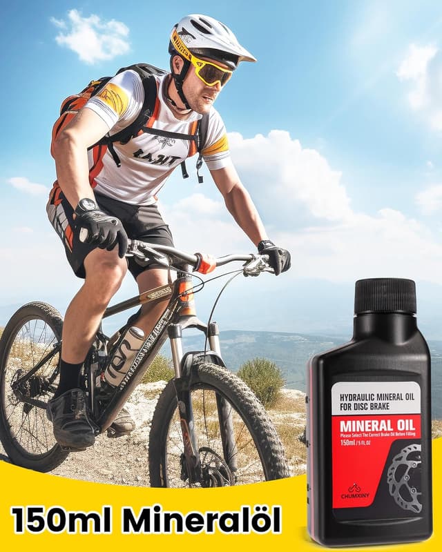 Detalle 2 de CHUMXINY Entlüftungsset für Shimano, Tektro und Magura Hydraulik-Scheibenbremsen (inkl. 150 ml Mineralöl)