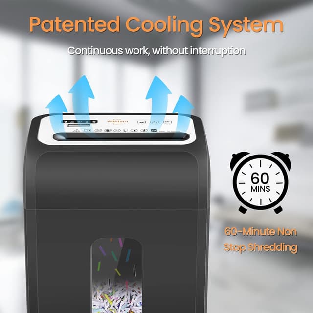 Detalle de 60-Minute 15-Sheet Cross-Cut Paper Shredder