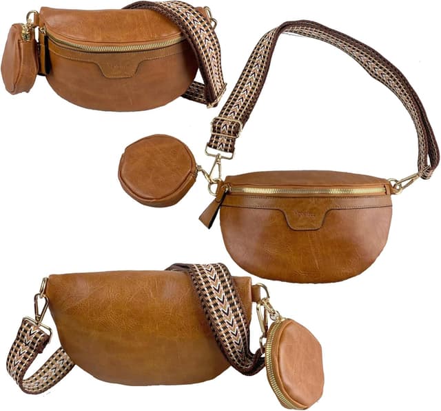 Detalle 2 de Vpoofree Women’s Small Cross Body Bag with Coin Purse (Black)