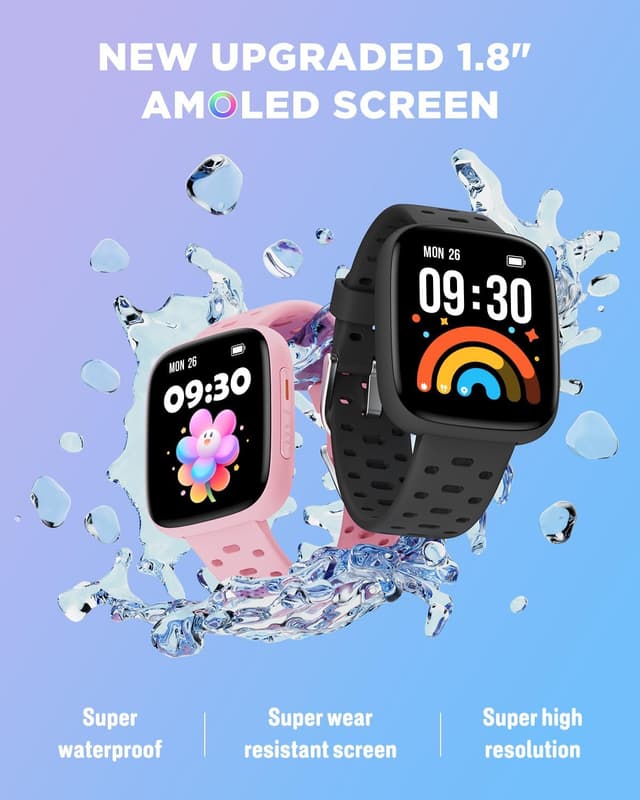 Detalle de BIGGERFIVE Kids Smart Watch 1.8 inch AMOLED