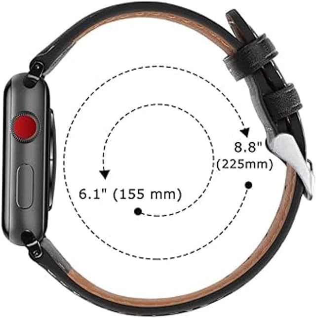 Detalle 1 de BYISYUE 22mm leather watch strap