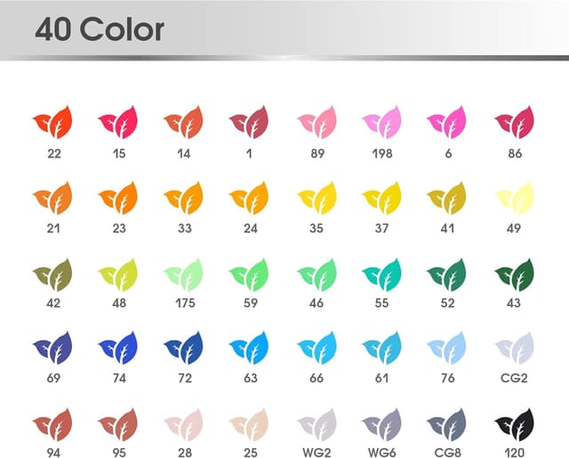 Thumbnail 6 de Vallteng Graphic Marker Pen 40 colours