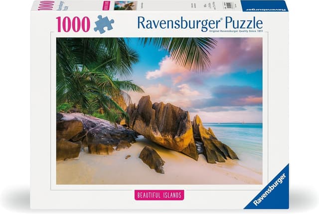 Detalle de Ravensburger Puzzle 1000 pezzi “Le Seychelles” (70 x 50 cm) per adulti +14 anni