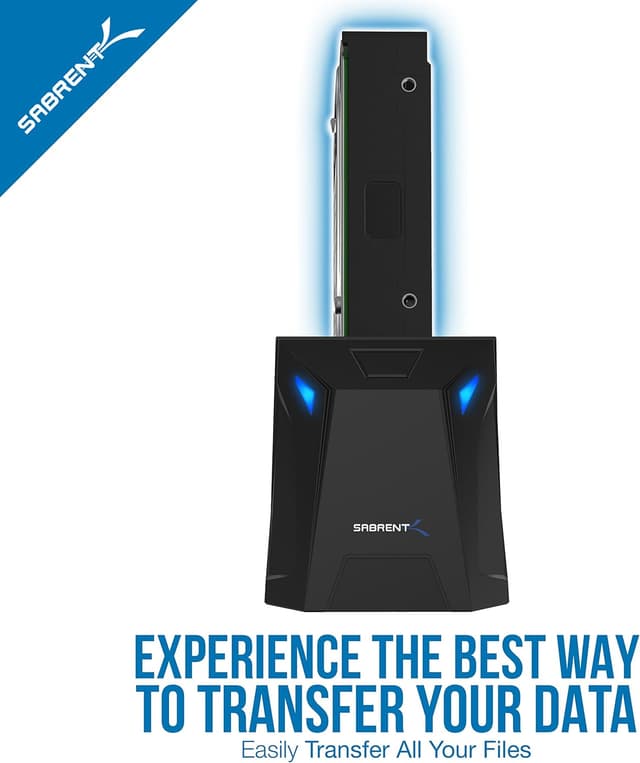 Detalle 2 de SABRENT USB 3.0 to SATA External Hard Drive Docking Station (EC-UBLB) for 2.5"/3.5" HDD & SSD