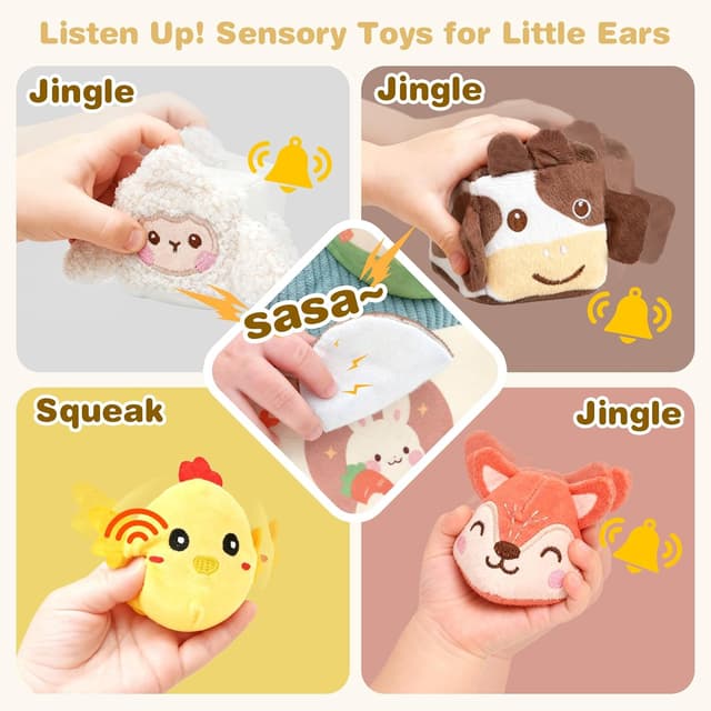 Detalle 2 de FLEXTRIX Baby Toys 6-12 Months Farm Animals