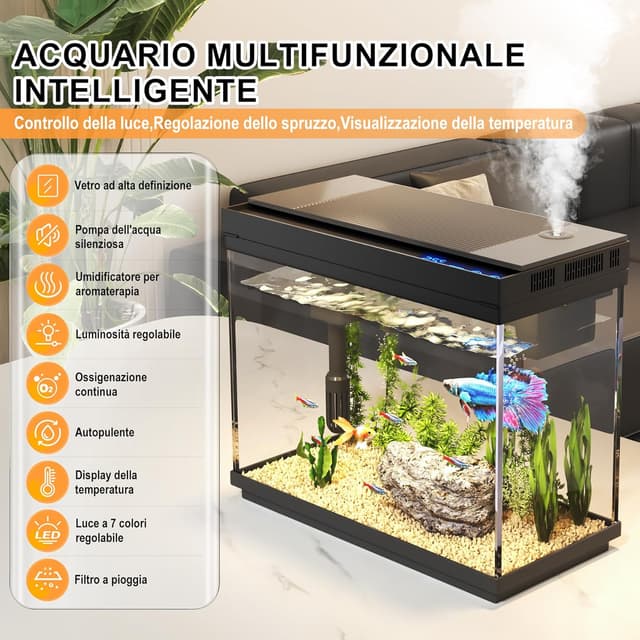 Thumbnail 1 de Vehipa Acquario Completo 9L per pesci rossi 🐟