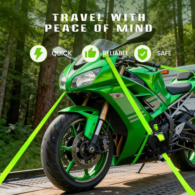 Thumbnail 6 de Retractable Ratchet Straps 1,800 lb Break Strength