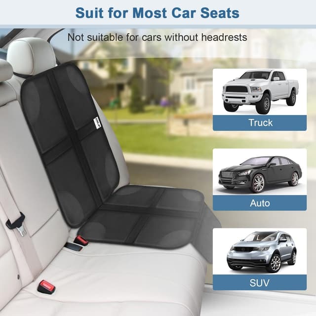 Thumbnail 6 de Ezilif Car Seat Protector 2 Pack 600D Oxford Fabric