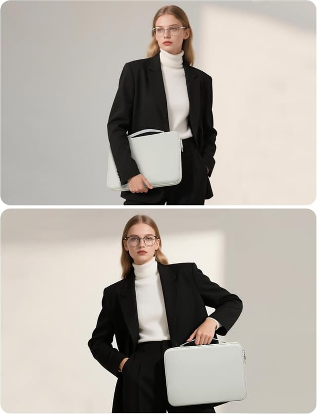 Thumbnail 6 de HYZUO Hartschalen-Laptophülle 13,3–14 Zoll für MacBook Pro/Air & weitere 13"-Geräte, Beige