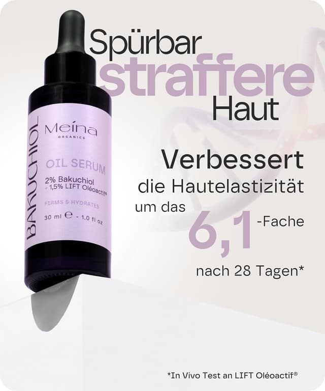 Detalle de Bakuchiol Öl Serum 2% mit 30 ml Meina