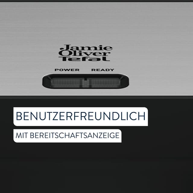 Detalle de Tefal Jamie Oliver 2-in-1 Sandwich-Waffel-Kombigerät SW70J810 mit antihaftbeschichteten Platten