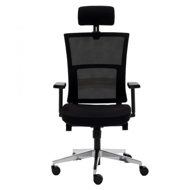 Detalle de Euromof Atlanta 🪑 Silla de Oficina Ergonómica Negra