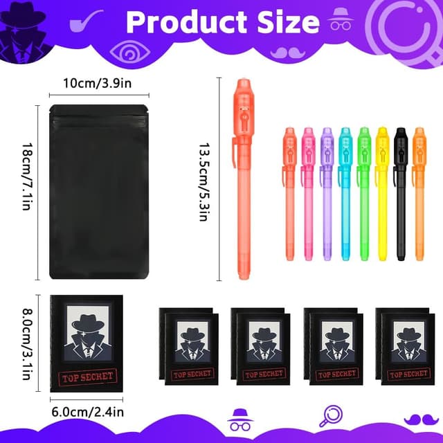 Detalle 2 de OFFCUP Invisible Ink Spy Pen Set