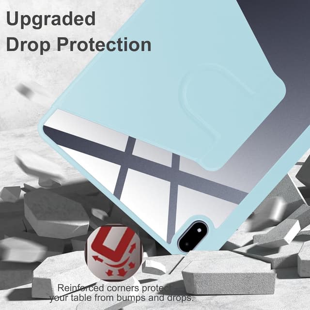 Detalle de Lemxiee PU-Leder Case für OnePlus Pad 3 mit Stiftschlitz, Drehständer & kratzfester Hülle