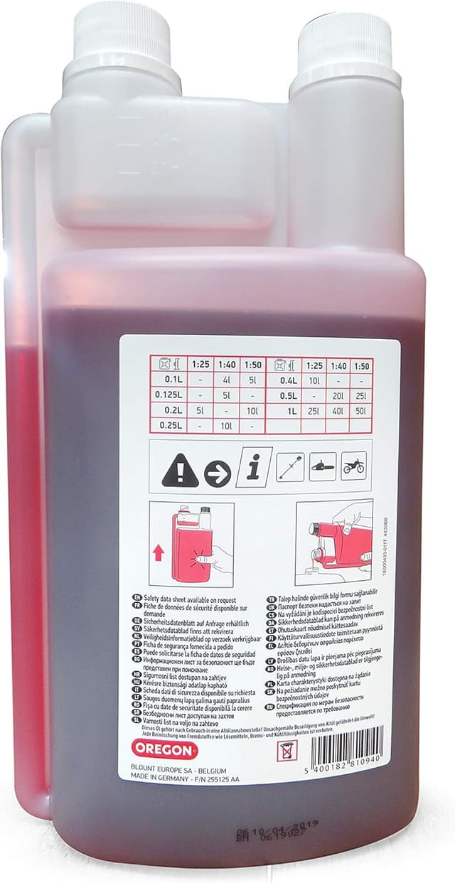 Thumbnail 1 de Oregon halbsynthetisches 2-Takt-Motorenöl 2T (1-Liter-Dosierflasche)