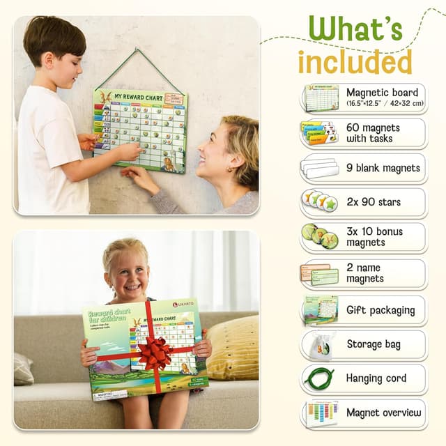 Thumbnail 4 de LIKARTO Magnetic Reward Chart 280 magnets