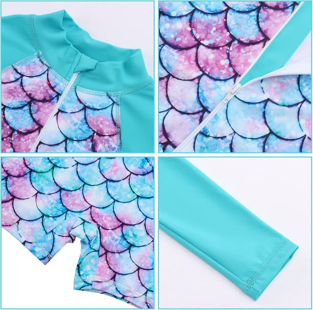 Detalle 2 de Girls UV rash guard swimsuit, long sleeve