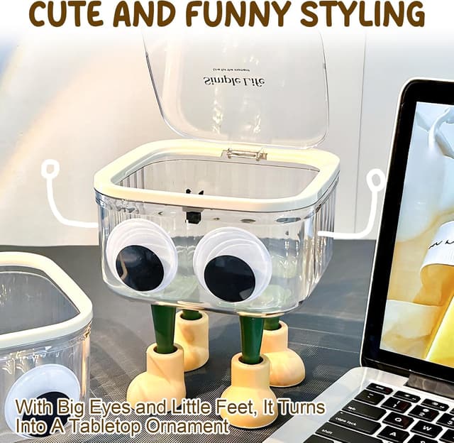 Thumbnail 6 de Cylogia desktop hair accessories organiser storage box (transparent) for girls