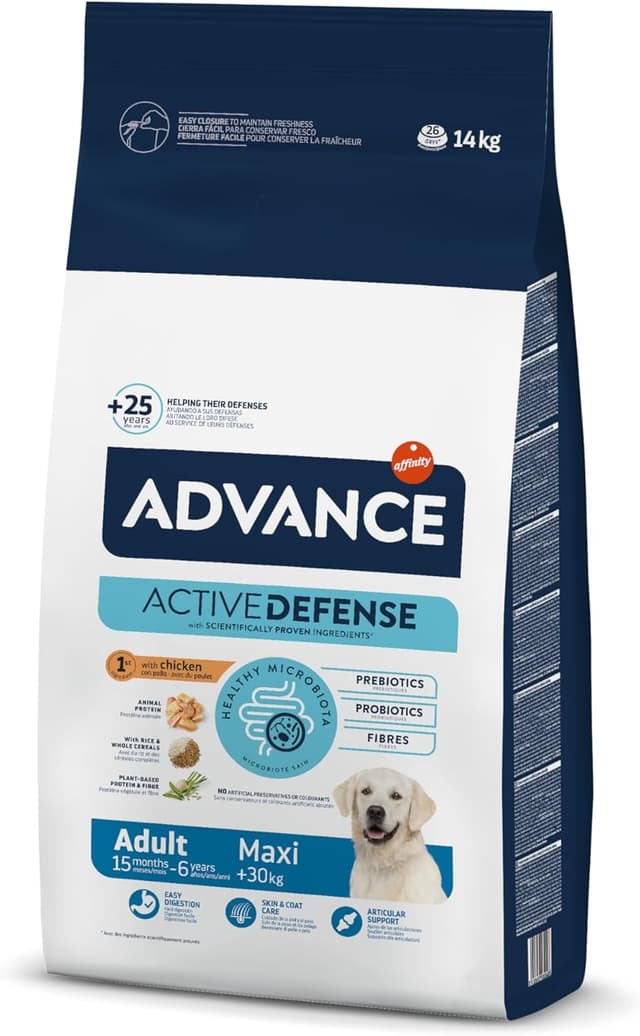 Detalle de Advance Maxi Chicken 14kg pienso para perros grandes