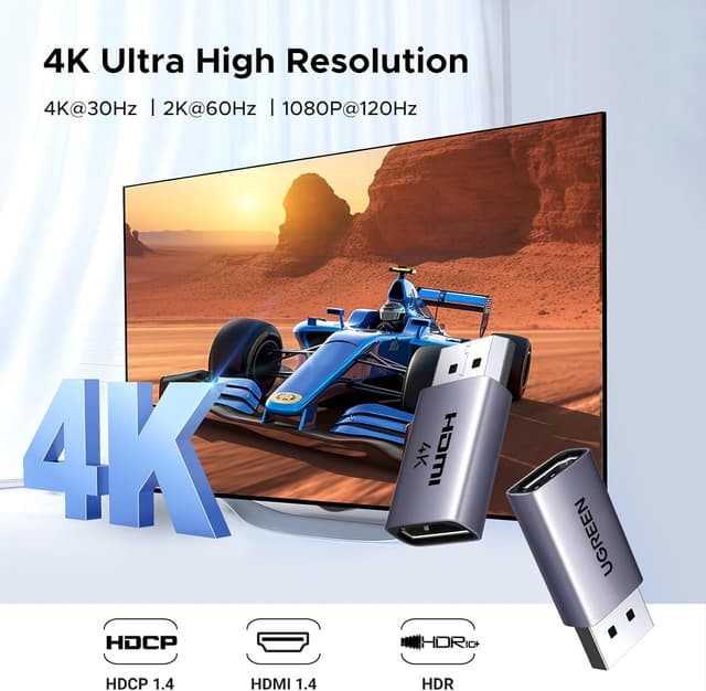 Thumbnail 1 de UGREEN 2 Pack DisplayPort to HDMI Adapter