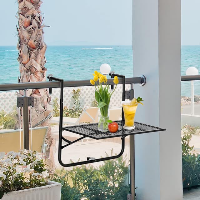 Detalle 2 de Outsunny Table de Balcon Suspendue