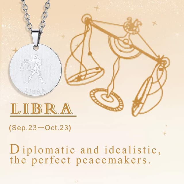 Detalle 2 de Custom4U collier signe astrologique acier