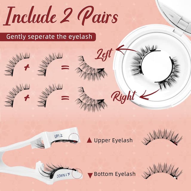 Thumbnail 6 de Higu clace magnetische Wimpern (Magnet Wimpern ohne Eyeliner, mit Applikator, KIT-N)